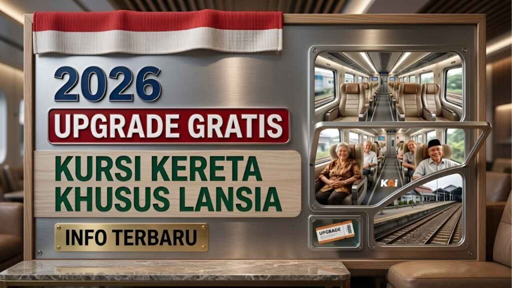 Kursi Gratis Lansia di Kereta Indonesia 2026 Manfaat Aturan Baru dan Proses Pendaftaran