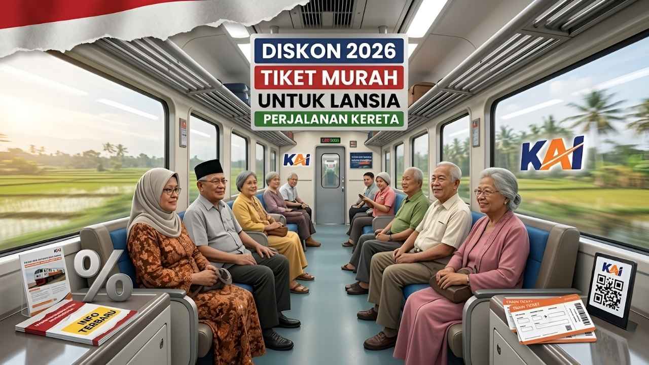 Diskon Perjalanan Kereta 2026 Program Khusus Penumpang Lansia di Indonesia dengan Syarat Resmi