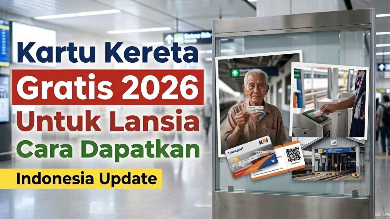 Kartu Perjalanan Kereta Gratis 2026 Program Khusus Lansia di Indonesia dengan Syarat Resmi