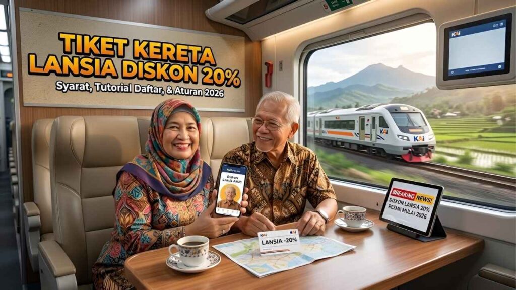 Panduan Lengkap Tiket Kereta Lansia Diskon 20% 2026 Aturan Dokumen dan Proses Daftar Online