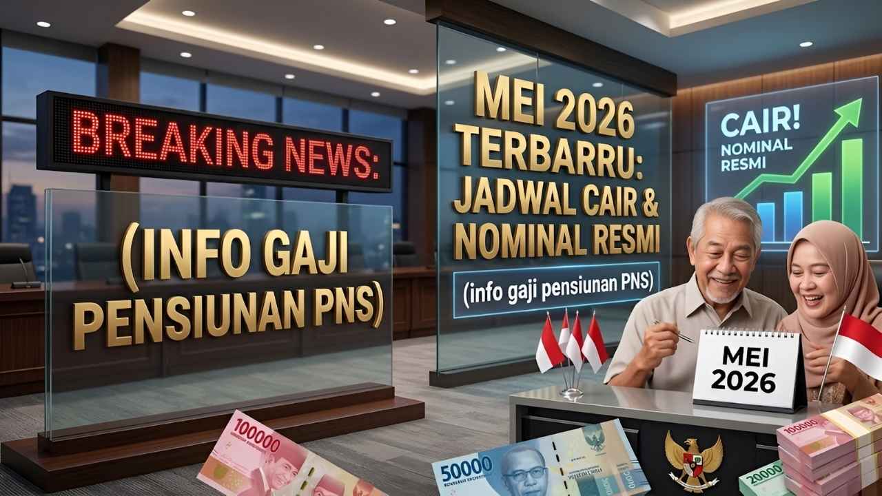 Gaji Pensiunan PNS Mei 2026 Jadwal Resmi Pencairan dan Informasi Nominal Terbaru dari Pemerintah