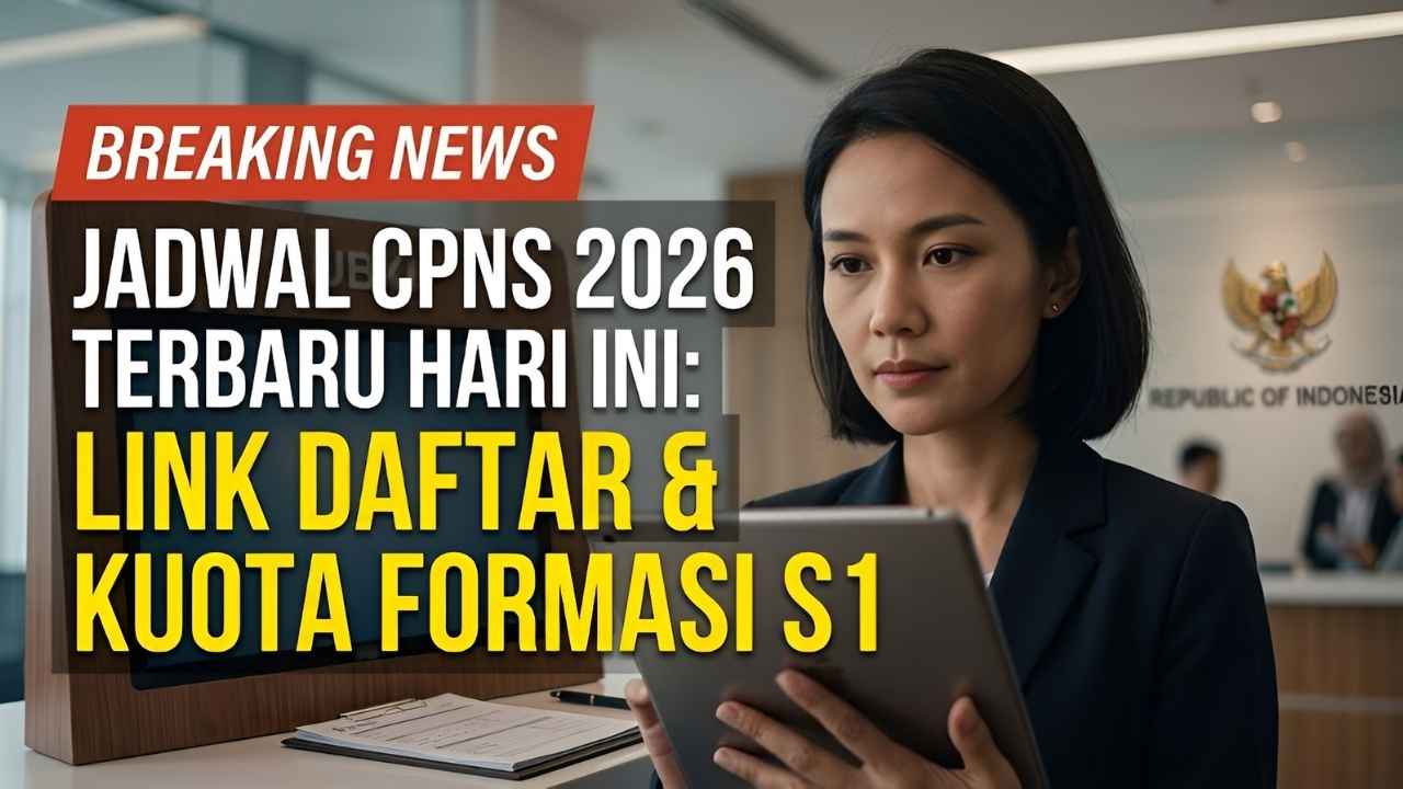 Jadwal Lengkap CPNS 2026 Terbaru Link Pendaftaran Resmi dan Kuota Formasi S1 Hari Ini