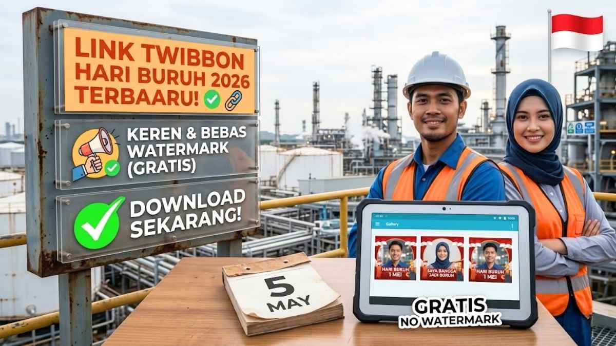 Koleksi Twibbon Hari Buruh 2026 Gratis Bebas Watermark