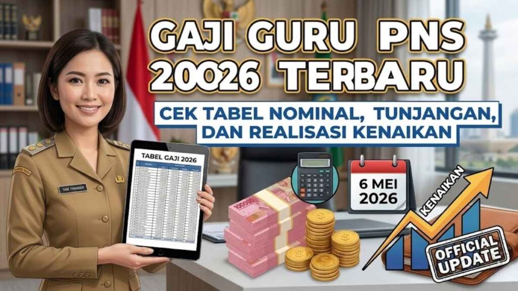 Panduan Cek Gaji Guru PNS 2026 Tunjangan Serta Realisasi Kenaikan