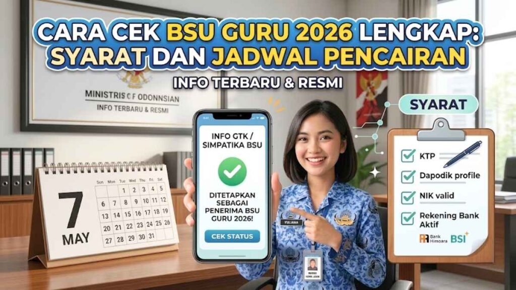 Update BSU Guru 2026 Syarat Pencairan dan Langkah Cek Online